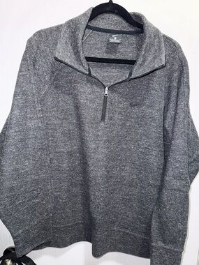 Nike Women's Gray Half-Zip Sweater